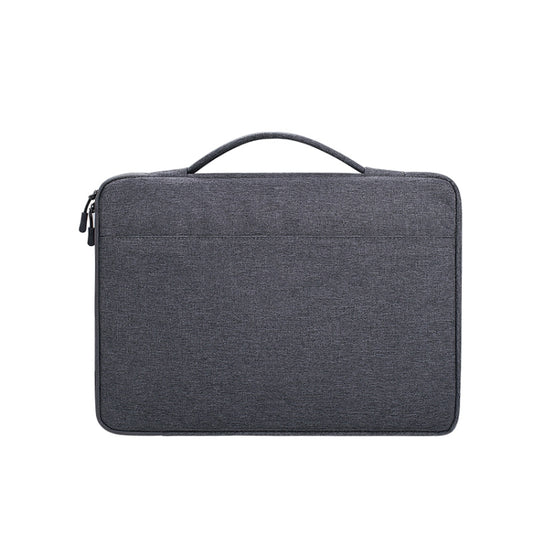 Oxford Cloth Waterproof Laptop Handbag for 15.4 inch Laptops, with Trunk Trolley Strap(Dark Gray) by bashfashion