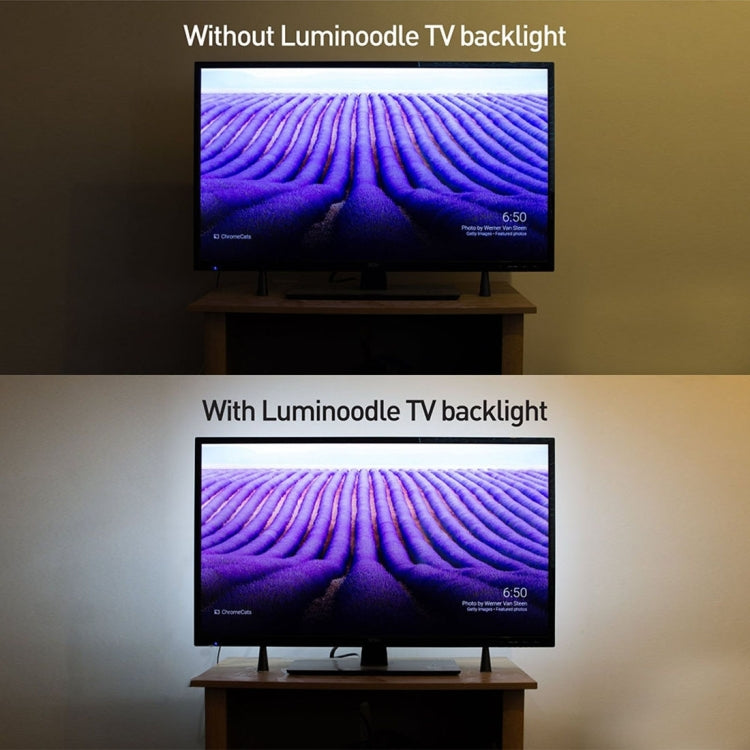 50cm 3W USB TV Rope Light , Epoxy IP65 Waterproof 30 LED 5050 SMD with 1m Extended Switch Cable & Manual Controller, Wide: 10mm(Colorful Light) by bashfashion