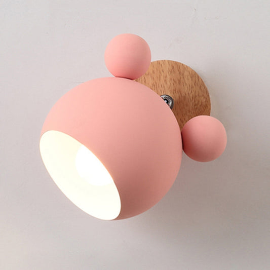 Creative Cartoon E27 LED Warm White Light Wall Lamp for Bedside Passage (Pink) by bashfashion