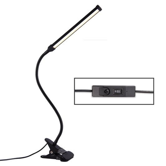 LED Desk Lamp 8W Folding Adjustable Eye Protection Table Lamp, USB Plug-in Version(Black) by Fonkin