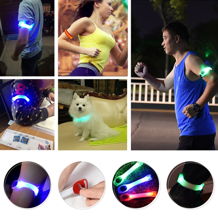 Night Run / Ride Safety LED Light Band, CR2032 Button Batteries Powered(Red) by bashfashion