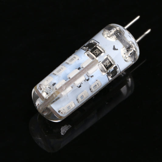 G4 24 LEDs SMD 3014 LED Corn Light Bulb, DC 12V(Red Light) by bashfashion