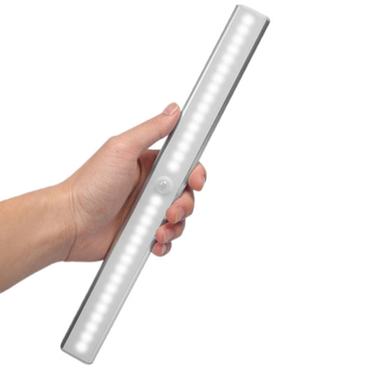 2.8W 30 LEDs White Light Wide Screen Intelligent Human Body Sensor Light LED Corridor Cabinet Light, USB Charging Version by bashfashion