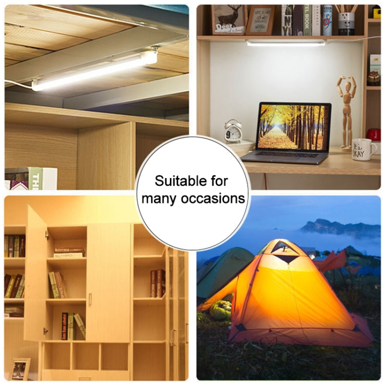 20cm 24 LEDs Multifunctional USB Three-color Stepless Dimming LED Light Tube, DC 5V by bashfashion