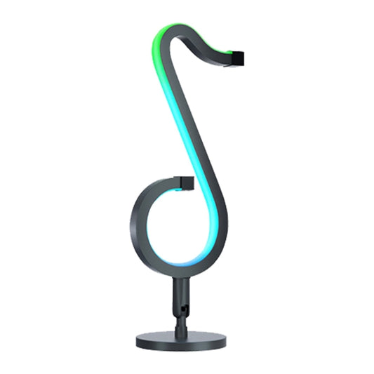 Home RGB Illusory Color Musical Note Light Desk Lamp by bashfashion