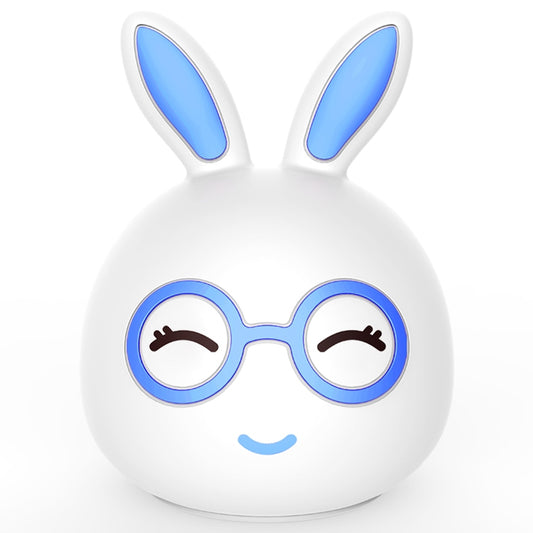 Happy Rabbit Creative Touch 3D LED Decorative Night Light, AAA Battery Version (Blue) by bashfashion