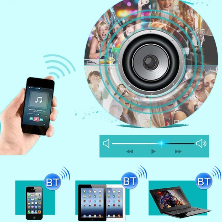 12W RGB LED Bluetooth Speaker Light, E27 Energy Saving Lamps with Remote Controller, AC 100-240V by bashfashion