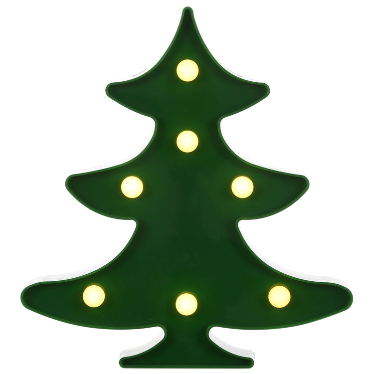 Creative Christmas Tree Shape Warm White LED Decoration Light, 2 x AA Batteries Powered Party Festival Table Wedding Lamp Night Light(Green) by bashfashion