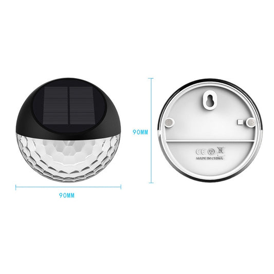 4 PCS SMD2835 Solar Decorative Light Outdoor Waterproof Garden Fence Light, Color Temperature: 3000-3200K by bashfashion