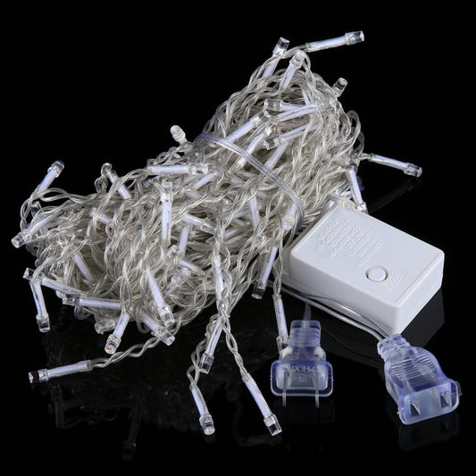 3.5m Blue Light LED Decoration Light, 96 LEDs Little Ice Bars String Light with End Joint & Multi-function Controller, US Plug, AC 110V by bashfashion