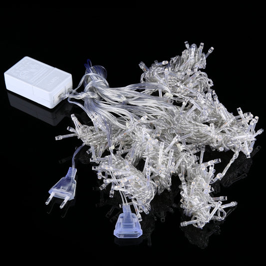 3m(Length) x 3m(Height) Blue Light LED Decoration Light, 18W 300 LEDs Curtain String Light with End Joint & Multi-function Controller & Memory Waterproof, EU Plug, AC 220V by bashfashion