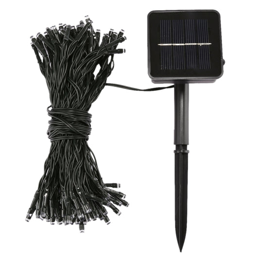 17m IP44 Waterproof Solar Panel Fairy Lamp, 100 LEDs Holiday Decorative Light(Blue Light) by bashfashion