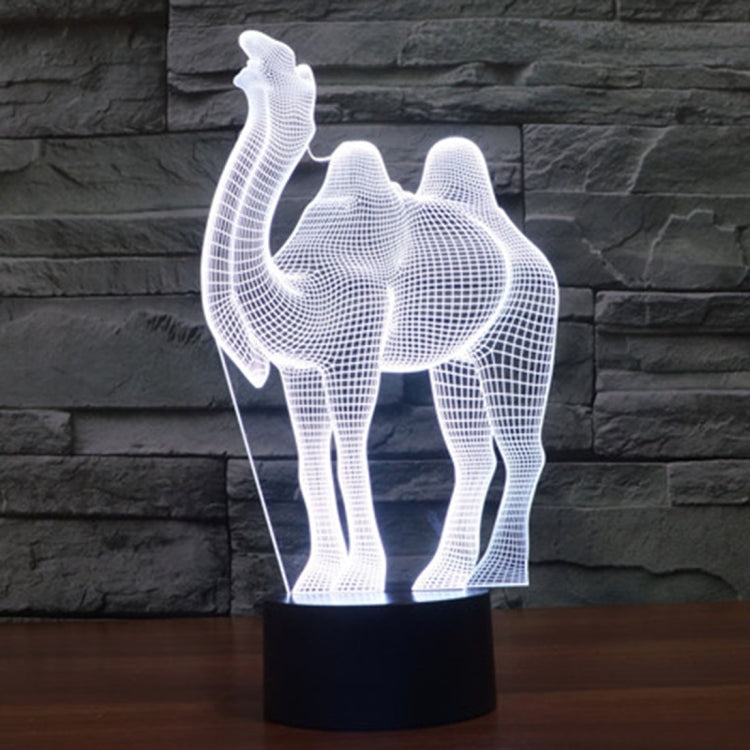 Camel Style 3D Touch Switch Control LED Light , 7 Color Discoloration Creative Visual Stereo Lamp Desk Lamp Night Light by bashfashion