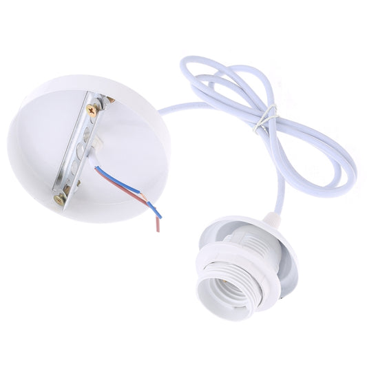 E27 Lamp Holder DIY Ceiling Chandelier Light Bulbs Screw Base Socket, Cable Length: 1m (White) by bashfashion