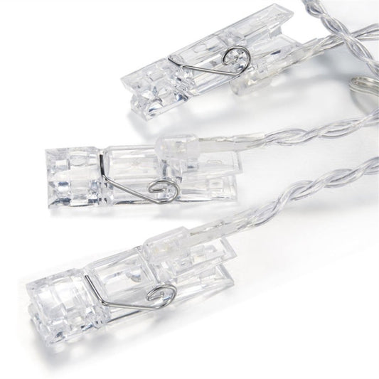 1.5m Photo Clip LED Fairy String Light, 10 LEDs 2 x AA Batteries Box Chains Lamp Decorative Light for Home Hanging Pictures, DIY Party, Wedding, Christmas Decoration by bashfashion