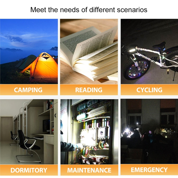 Q34 34cm White + Red USB LED Strip Light Portable 5V 650mA 5500-6500K with Switch by bashfashion