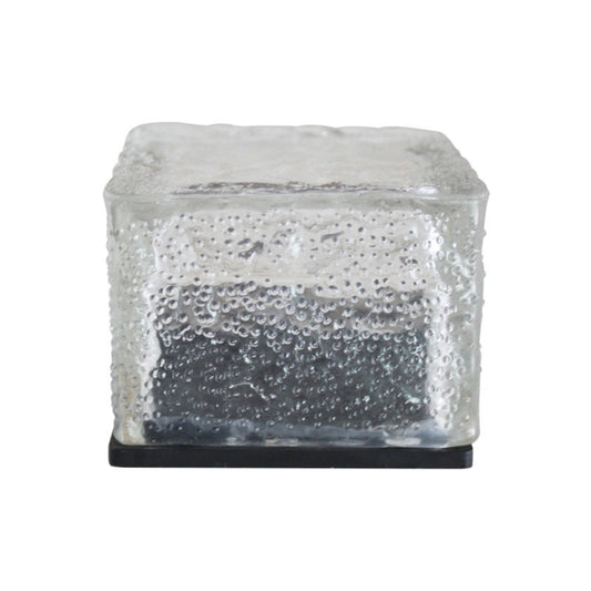 IP68 Waterproof Solar Powered Tempered Glass Outdoor LED Buried Light Garden Decoration Lamp with 0.2W Solar Panel(Red Light) by bashfashion