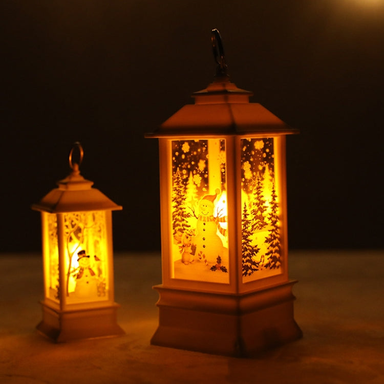 Gold Angel Pattern Christmas Simulation Flame LED Lamp Desktop Decoration by bashfashion
