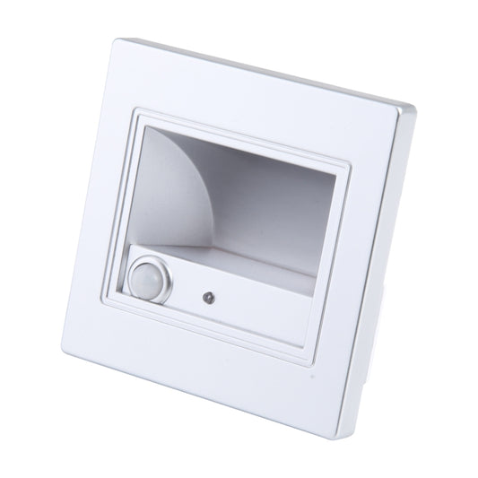 Square Wall Light Lamp for Stairs Step Corner, AC 85-265V (Silver) by bashfashion