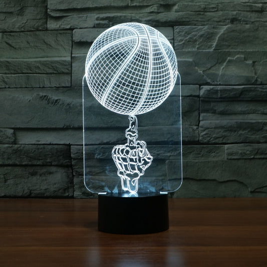 Basketball Black Base Creative 3D LED Decorative Night Light, Powered by USB and Battery by bashfashion