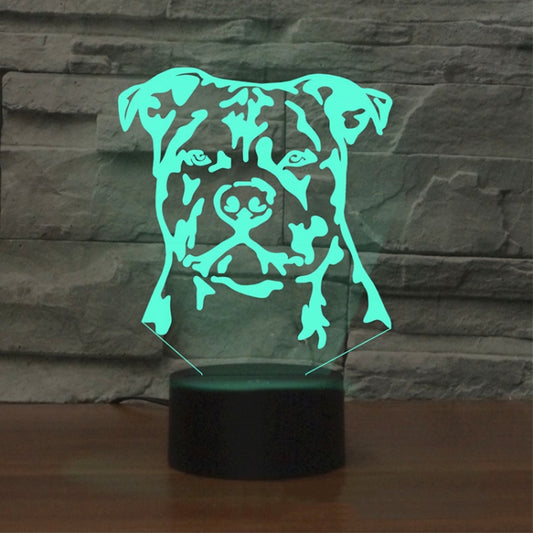 Dog Black Base Creative 3D LED Decorative Night Light, Powered by USB and Battery by bashfashion
