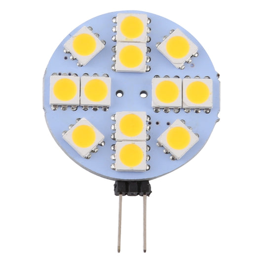 G4 12 LEDs SMD 5050 144LM 2800-3200K Stepless Dimming Energy Saving Light Pin Base Lamp Bulb, DC 12V(Warm White) by bashfashion