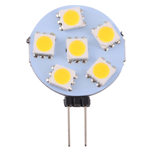 G4 6 LEDs SMD 5050 72LM 2800-3200K Stepless Dimming Energy Saving Light Pin Base Lamp Bulb, DC 12V(Warm White) by bashfashion