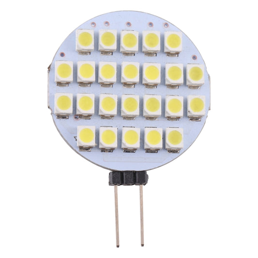 G4 24 LEDs SMD 3528 168LM 6000-6500K Stepless Dimming Energy Saving Light Pin Base Lamp Bulb, DC 12V(White Light) by bashfashion