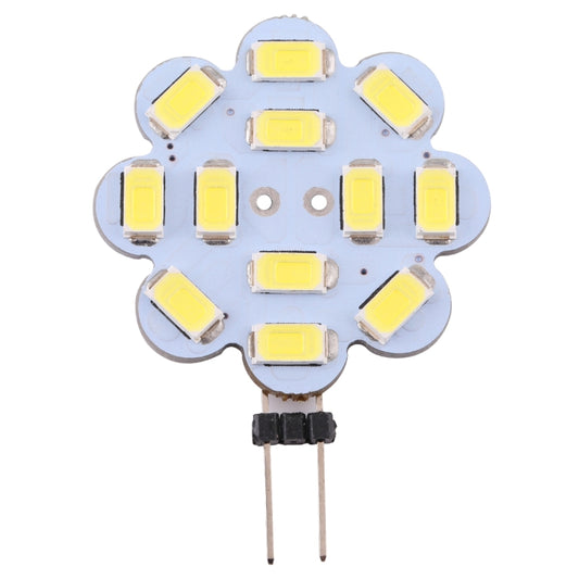 G4 12 LEDs SMD 5730 240LM 6000-6500K Plum Flower Shape Stepless Dimming Energy Saving Light Pin Base Lamp Bulb, DC 12V(White Light) by bashfashion