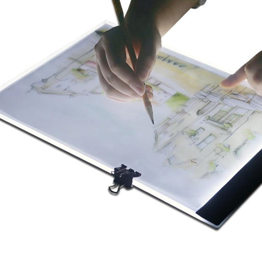 Ultra-thin A4 Size Portable USB LED Artcraft Tracing Light Box Copy Board Brightness Control for Artists Drawing Sketching Animation and X-ray Viewing by bashfashion