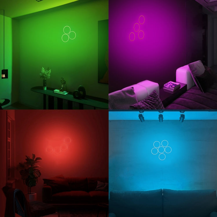 80mm 3W DIY Assembly Light COB LED Decorative Circle DC9V (Green Light) by bashfashion