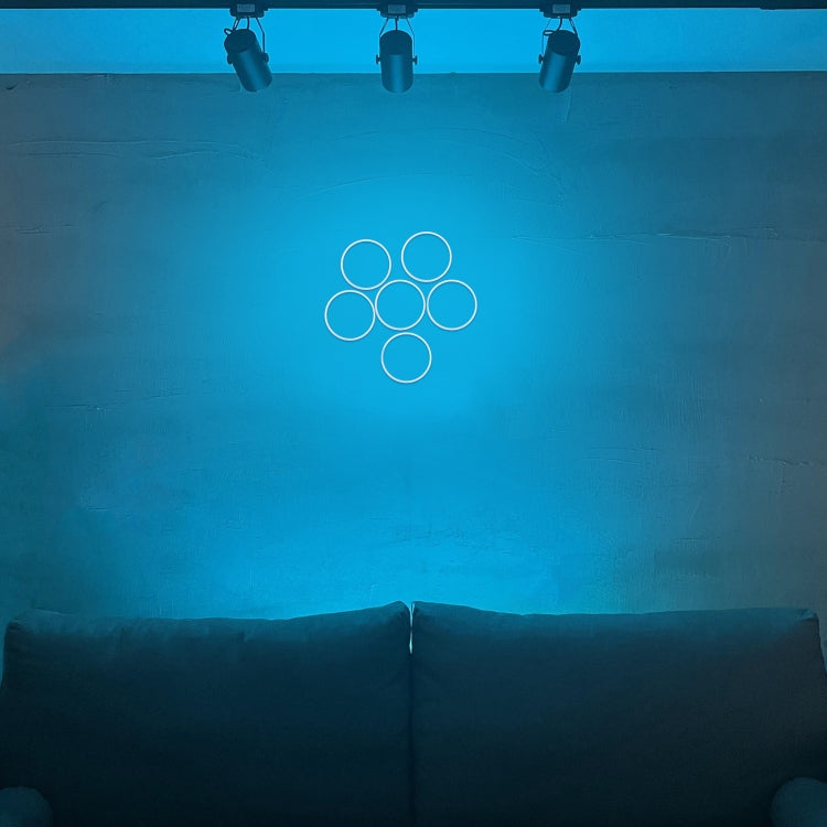 100mm 3W DIY Assembly Light COB LED Decorative Circle DC9V (Blue Light) by bashfashion