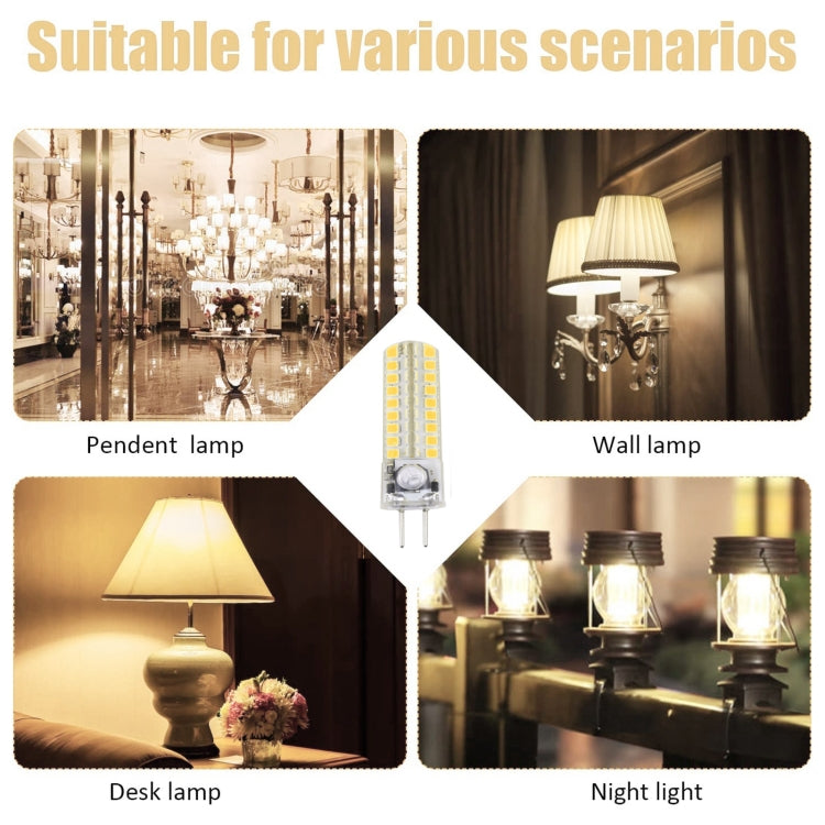 G4 72 LEDs SMD 2835 Corn Light Bulb, AC/DC 12V (White Light) by bashfashion