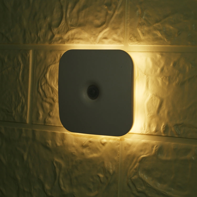 CL053 LED Square Human Body Sensor Light, Style: Battery Models (Warm White) by bashfashion