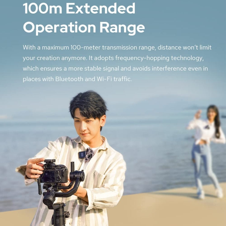 Godox MoveLink II M1 Wireless Lavalier Microphone System with Transmitters and Receiver for DSLR Cameras and Camcorders (Black) by Godox