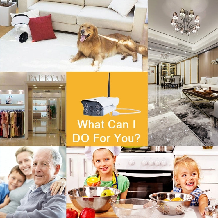 J-01100 1.0MP Smart Wireless Wifi IP Camera, Support Motion Detection & Infrared Night Vision & TF Card(64GB Max) by bashfashion