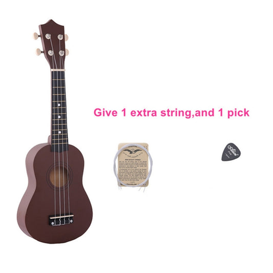 HM100 21 inch Basswood Ukulele Children Musical Enlightenment Instrument(Coffee) by bashfashion