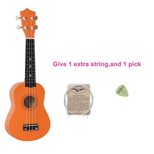 HM100 21 inch Basswood Ukulele Children Musical Enlightenment Instrument(Orange) by bashfashion