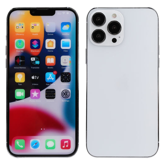 For iPhone 13 Pro Color Screen Non-Working Fake Dummy Display Model(Silver) by bashfashion