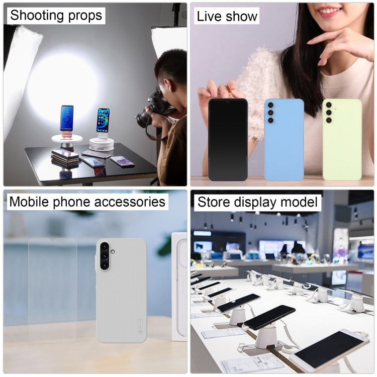 For Samsung Galaxy A15 5G Black Screen Non-Working Fake Dummy Display Model (Baby Blue) by bashfashion