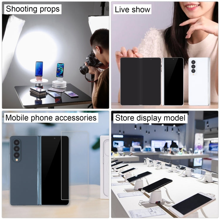 For Samsung Galaxy Z Fold4 Black Screen Non-Working Fake Dummy Display Model(White) by bashfashion