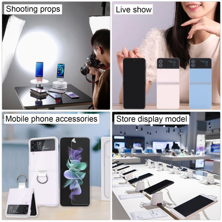 For Samsung Galaxy Z Flip4 Black Screen Non-Working Fake Dummy Display Model (Purple) by bashfashion