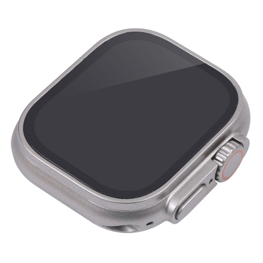 For Apple Watch Ultra 49mm Black Screen Non-Working Fake Dummy Display Model, For Photographing Watch-strap, No Watchband (Silver) by bashfashion
