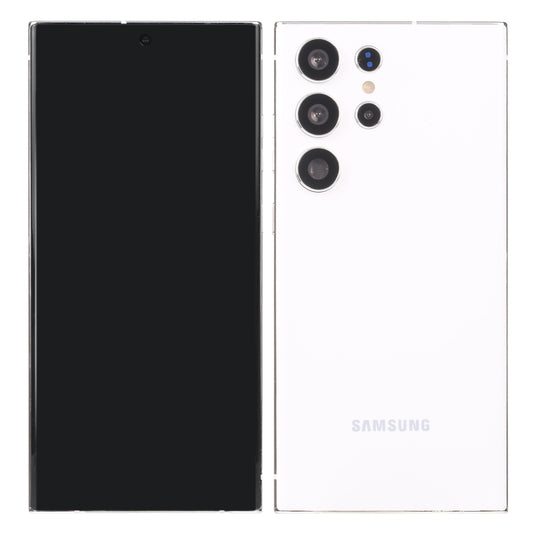 For Samsung Galaxy S23 Ultra 5G Black Screen Non-Working Fake Dummy Display Model(White) by bashfashion