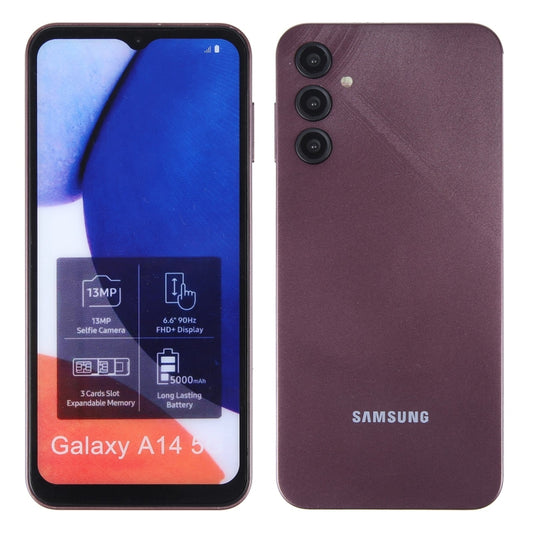 For Samsung Galaxy A14 5G Color Screen Non-Working Fake Dummy Display Model(Dark Red) by bashfashion