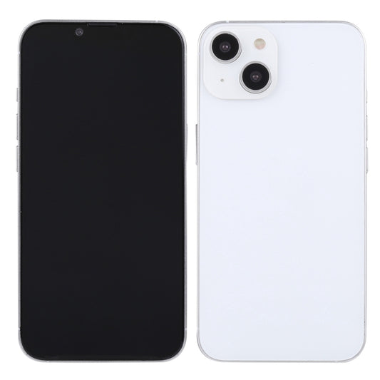 For iPhone 14 Black Screen Non-Working Fake Dummy Display Model (White) by bashfashion