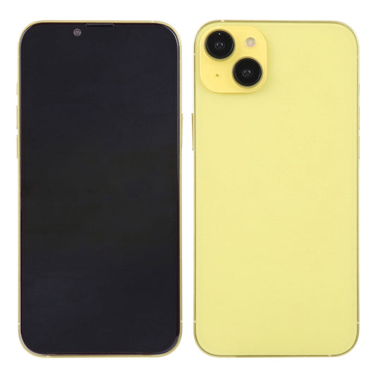 For iPhone 14 Plus Black Screen Non-Working Fake Dummy Display Model (Yellow) by bashfashion