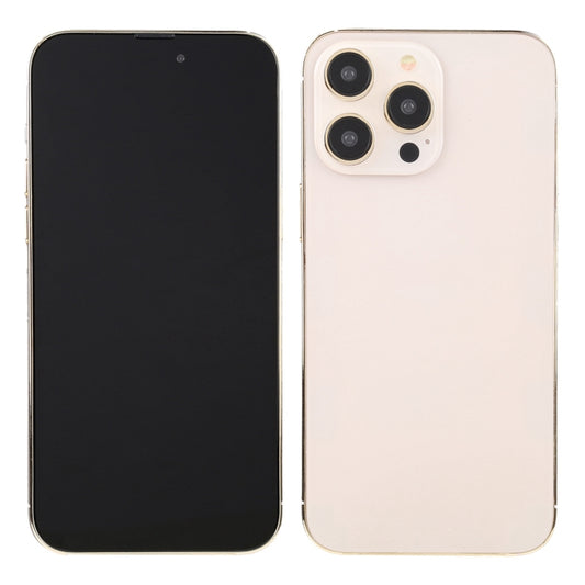 For iPhone 14 Pro Max Black Screen Non-Working Fake Dummy Display Model (Gold) by bashfashion