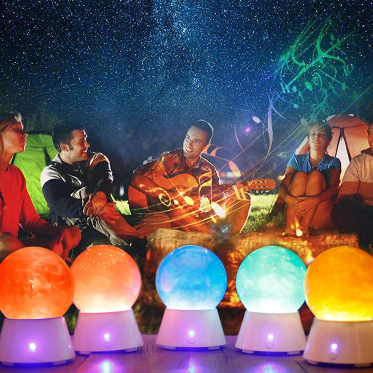 Planet Design LED Atmosphere Light, Creative Magic Music Bass Sound Box Bluetooth V2.1+EDR Speaker Night Lamp Novelty Gifts by bashfashion