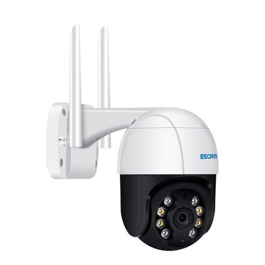 ESCAM QF218 1080P Pan / Tilt AI Humanoid Detection IP66 Waterproof WiFi IP Camera, Support ONVIF / Night Vision / TF Card / Two-way Audio, UK Plug by ESCAM